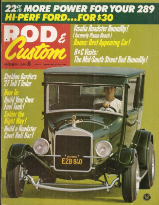 ROD & CUSTOM 1969 DEC - CUSTOM GAS TANK & FIREWALL MADE, SOLDER SECRETS